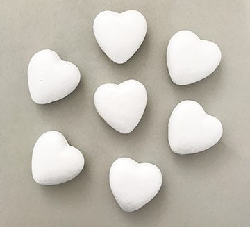 Styrofoam Hearts 