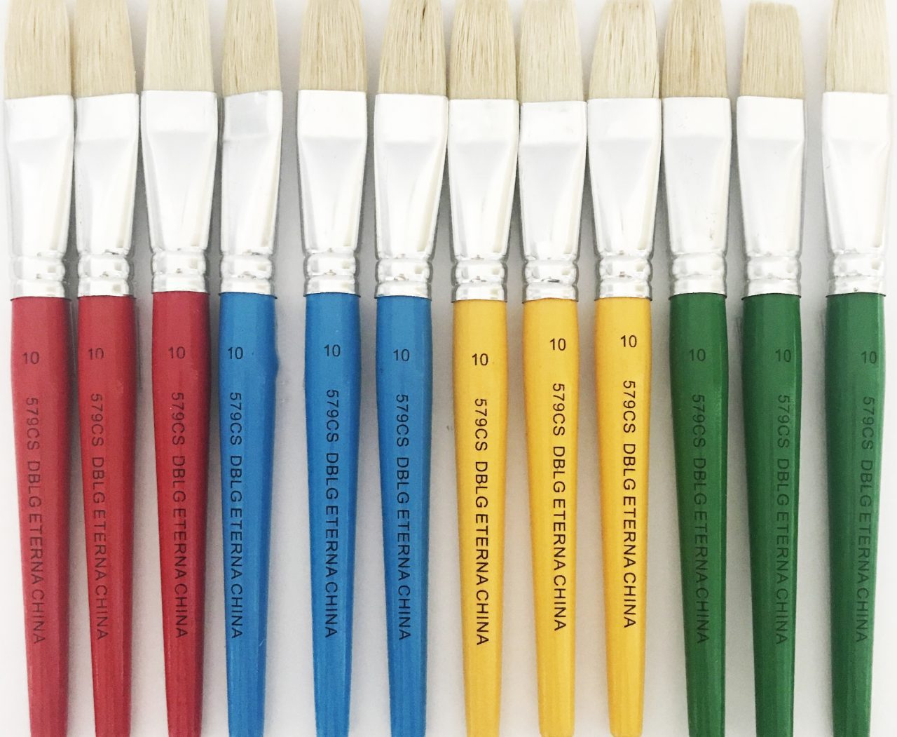 Hog Hair Paint Brush 579CS10 DBLG Import