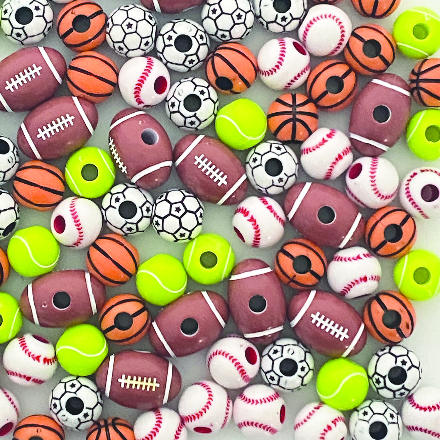 * Assorted sport beads