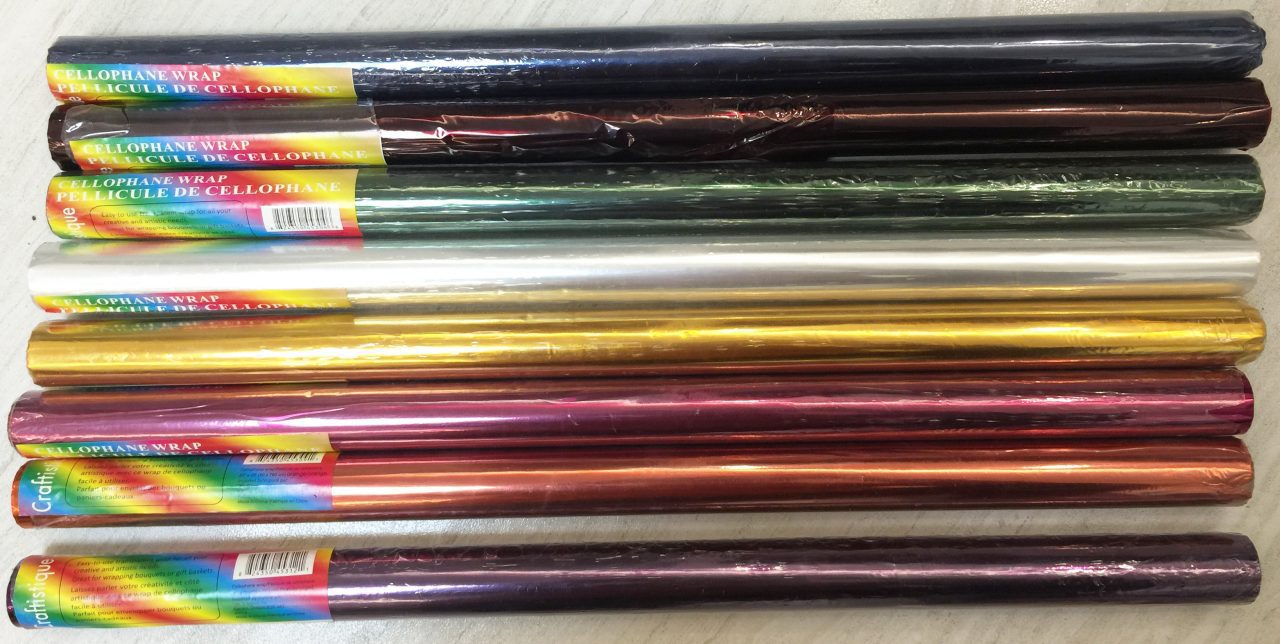 20"x12½' pink cellophane rolls DBLG Import